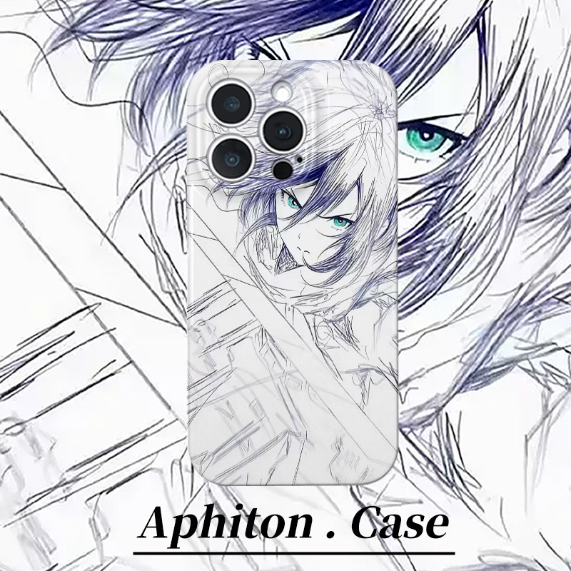 苹果17潮酷16ProMax三星S25ULTRA适用iQOO15素描风三笠14PLUS菲林iPhone13卡通手机壳硬VIVOx300高级感MAGIC8