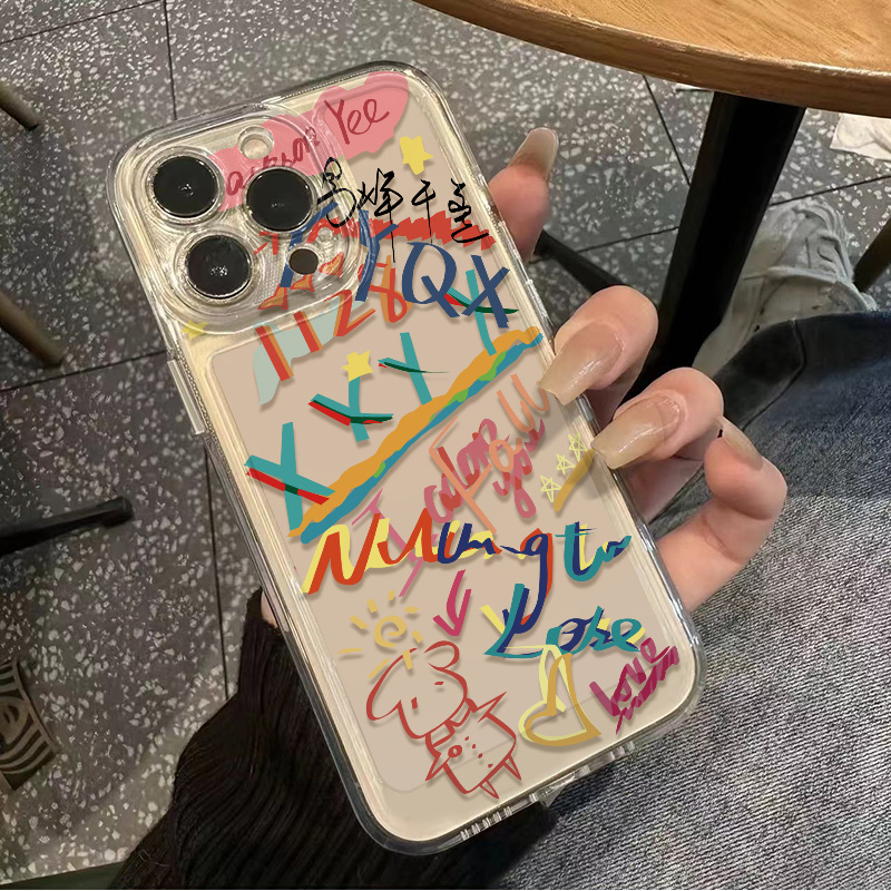 小米CIVI5PRO适用ins风iPhone13苹果12透明软S30华为Nova14创意16ProMax易烊千玺周边手机壳15PLUS华为PURA80