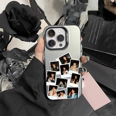 OPPOK15PROins风iPhone13苹果14p创意红米K90MAX彩银小米17ProMax硬适用16PLUS高级感手机壳拍立得风十个勤天