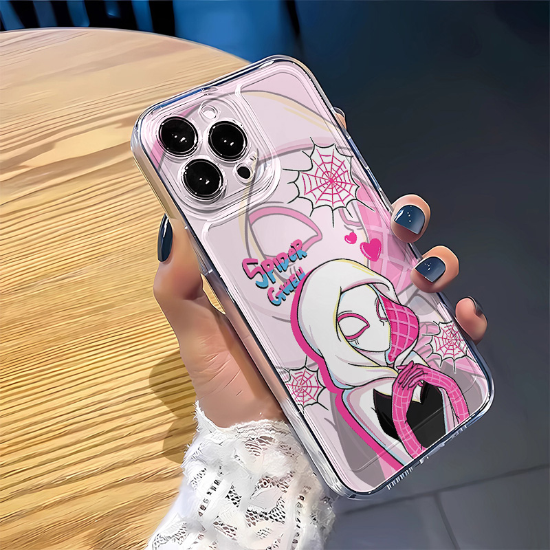 OPPOFINDX8S透明软一加13T蜘蛛侠格温情侣16ProMax苹果15适用手机壳潮酷iPhone14华为Nova12活力版VIVOS30PRO