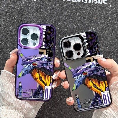 一加ACE6eva初号机苹果15彩银16plus手机壳硬iPhone17高级感12PM适用14ProMax创意IQOONEO855竞速小众一加13T