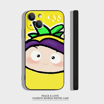 苹果16可爱13ProMax适用15plus果宝特攻菠萝吹雪12手机壳iPhone11卡通红米note14创意OPPOFindx8pro软荣耀400