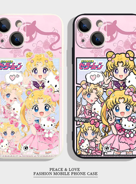 14软iPhone1312ProMax比耶美少女战士VIVOIQOOZ10TURBOPRO苹果动漫17爆款416手机壳15plus适用OPPOFindx8可爱