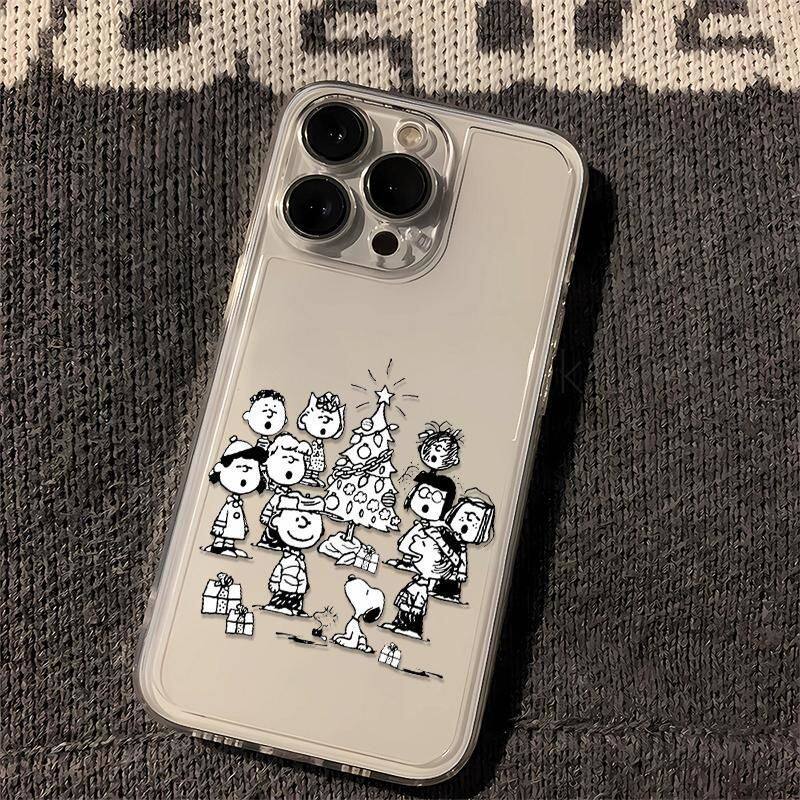 iPhone17圣诞树史努比华为Nova12活力版X200S透明14PLUS适用一加13卡通手机壳软16ProMax苹果15创意OPPOA6PRO