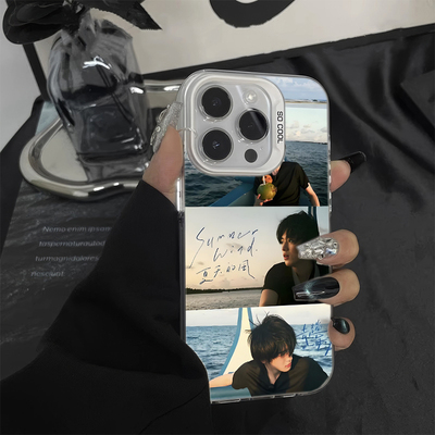 iPhone14小众苹果12创意荣耀x80i彩银13ProMax硬17pro适用16PLUSins风VIVOIQOO15高级感手机壳海边宋亚轩周边
