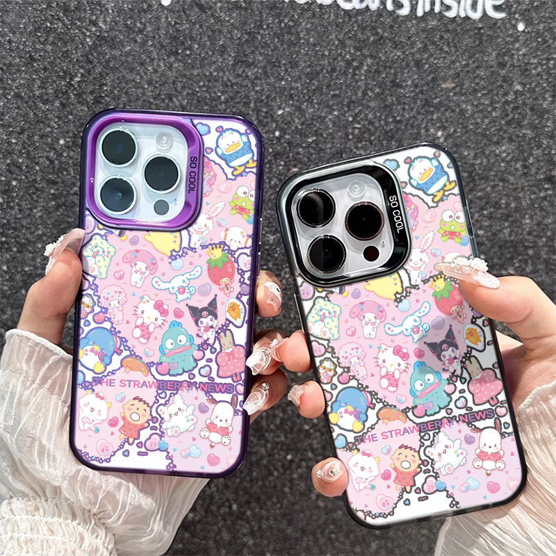 苹果16ProMax可爱kt猫小丑鱼15plus手机壳12适用硬iPhone13彩银红米note14少女心荣耀MAGIC7卡通VIVOx200卡通