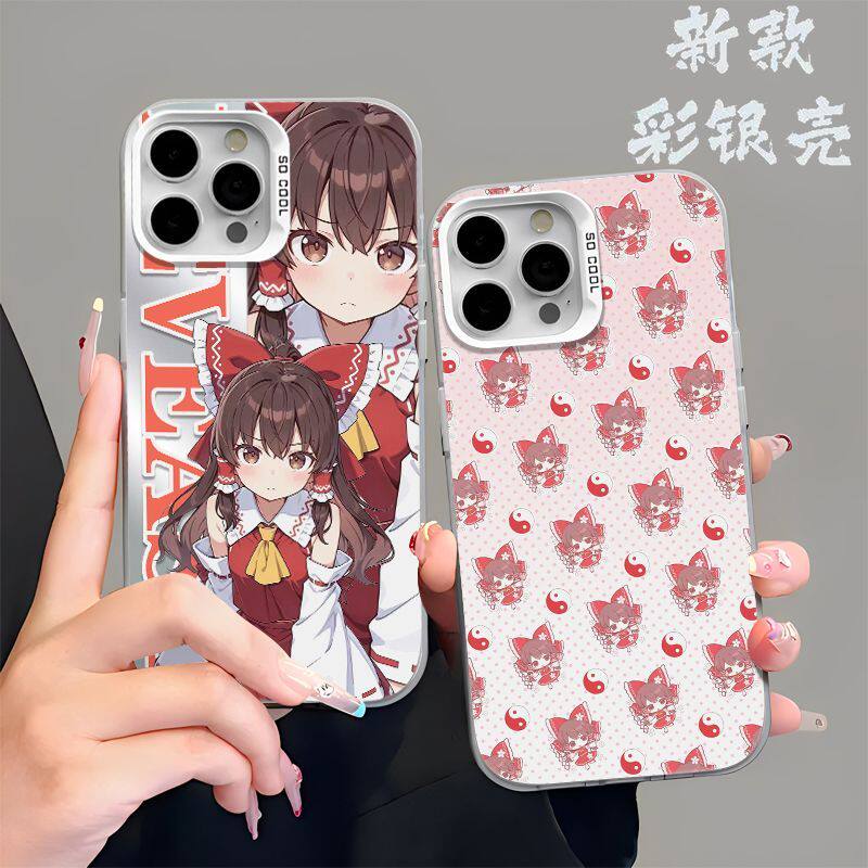 东方Project博丽灵梦手机壳适用OPPOA6S/小米17MAX适用iPhone13苹果15创意彩银18ProMax硬14PLUS高级感手机壳