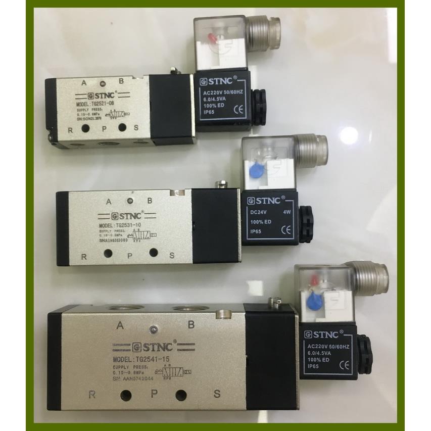 气动元件STNC 电磁阀TG2521-08AC220VDC24V 4V210-08换向阀控制