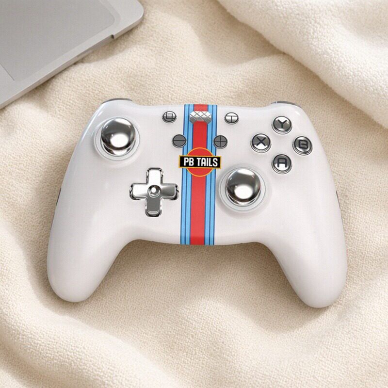破冰人CRUSH马天尼白限量跑车涂装金属游戏手柄无线pc电脑Steam支持Switch2/NS/苹果/PC/安卓 TMR摇杆