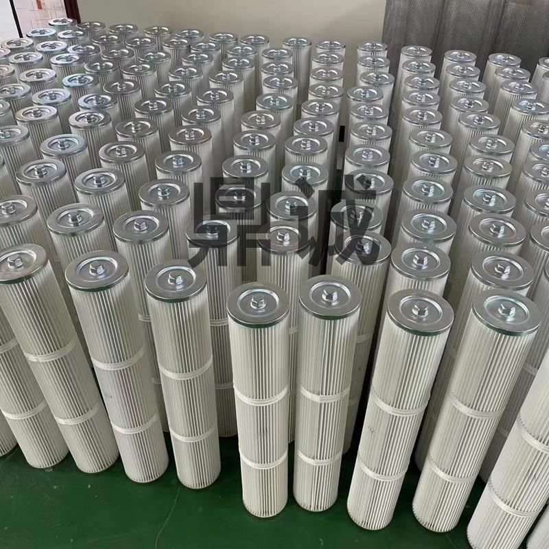 除尘滤芯粉尘过滤抛丸机除尘滤芯工业除尘滤筒聚酯布除尘涂装喷砂