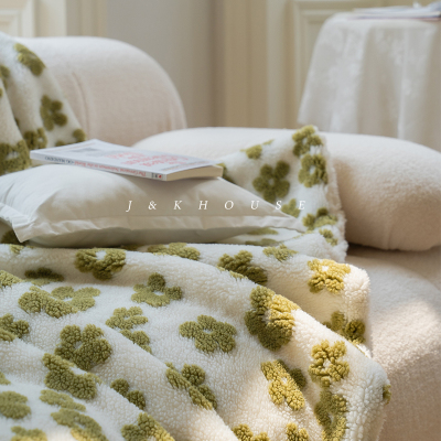 复古毛毯加厚保暖羊羔绒小毯子冬季珊瑚绒沙发毯盖毯办公室午睡毯