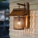 仿古复古竹艺马灯民宿客栈壁灯个性 灯具卧室床头灯创意酒吧灯