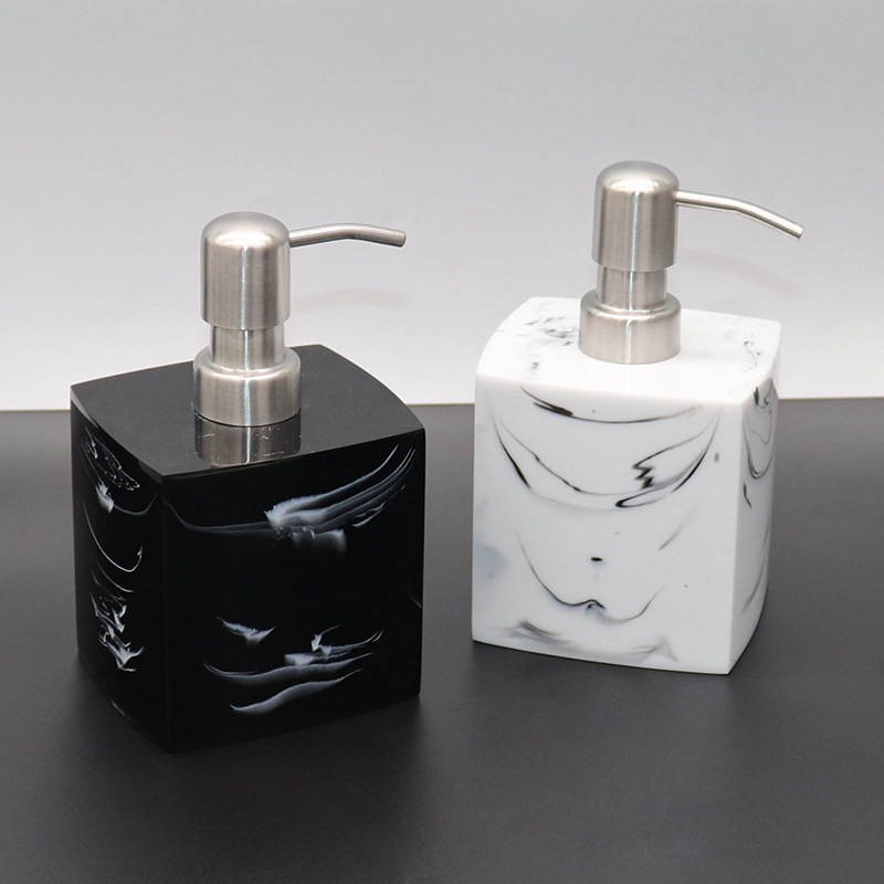 欧式大理石纹洗发水沐浴露分装按压瓶空瓶子酒店浴室洗手液皂液器