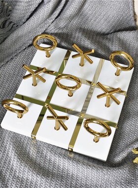 现代象棋棋盘别墅会所样板房书房客厅摆设工艺品