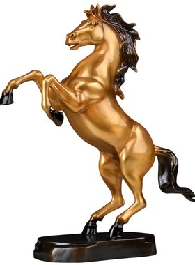 黄铜马到成功黄铜工艺品马毕业季送老师礼品装饰铜马办公室