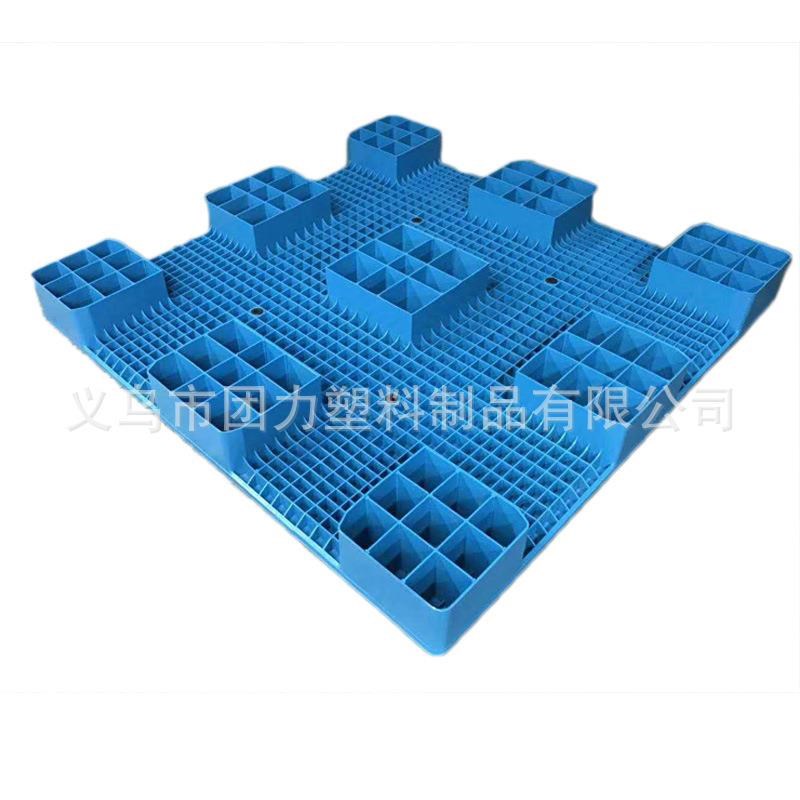 00*00耐高温塑料托盘内置钢管平板九脚型塑料托盘