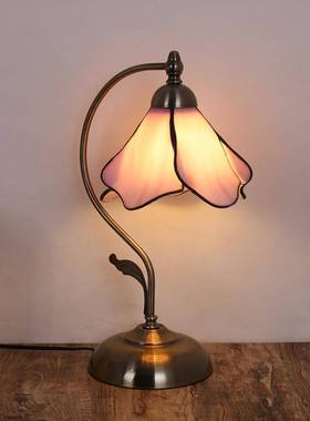 厂家直供台灯式意复欧古卧室头书房灯酒店创床OHD-TW03玻璃装饰灯
