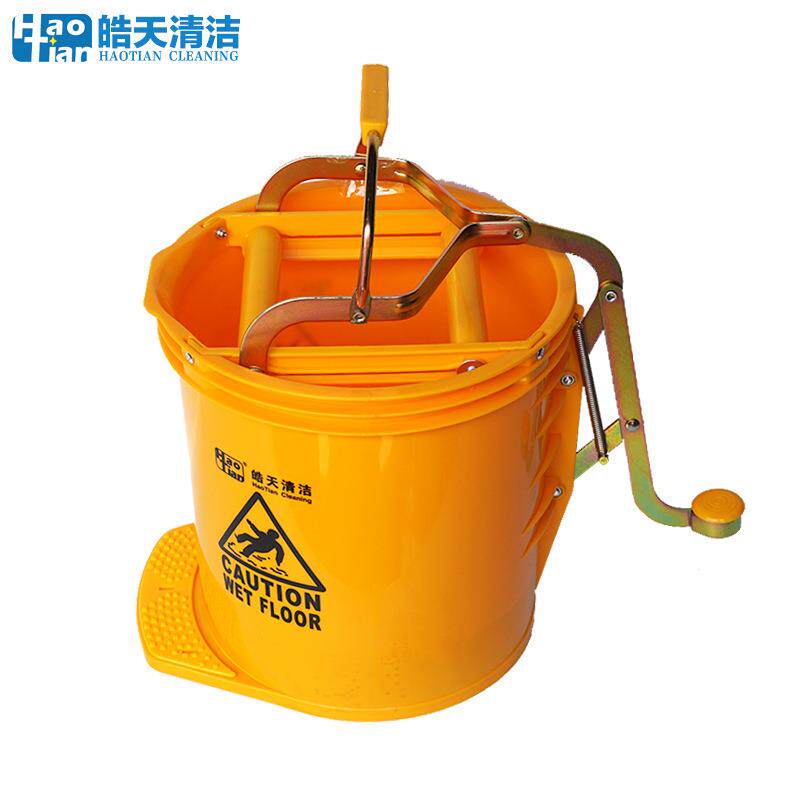 踏式榨水桶拖把挤桶加固金属拖件旋转万向轮手提RVL脚水清洁把桶