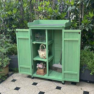 户外收纳柜杂物柜储物柜幼儿园玩具柜庭院花园工具柜防雨防晒柜子