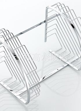 304不锈钢卫间房淋浴置物架ZVT双生层壁挂浴室三角架篮三角收纳