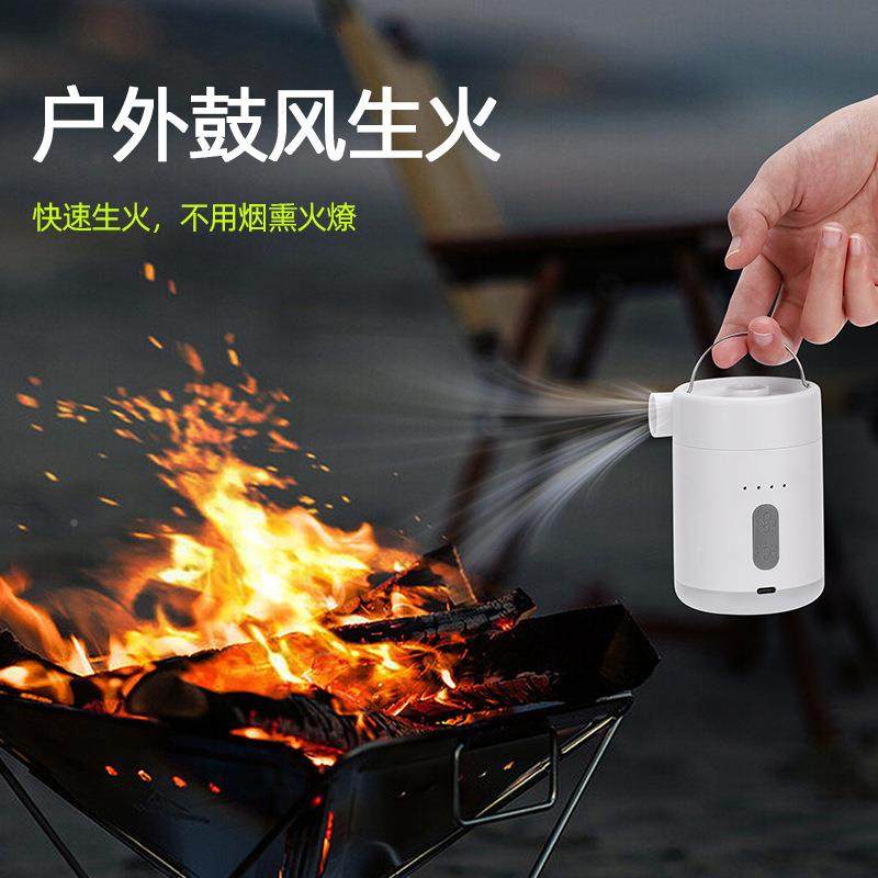 迷你家泵用抽吸用电动两打气营ASS灯便携式锂电户外气垫泳圈充气