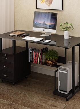 简约电脑桌动一体出租屋客实RLO木电脑台桌式家用移厅书房桌子厂