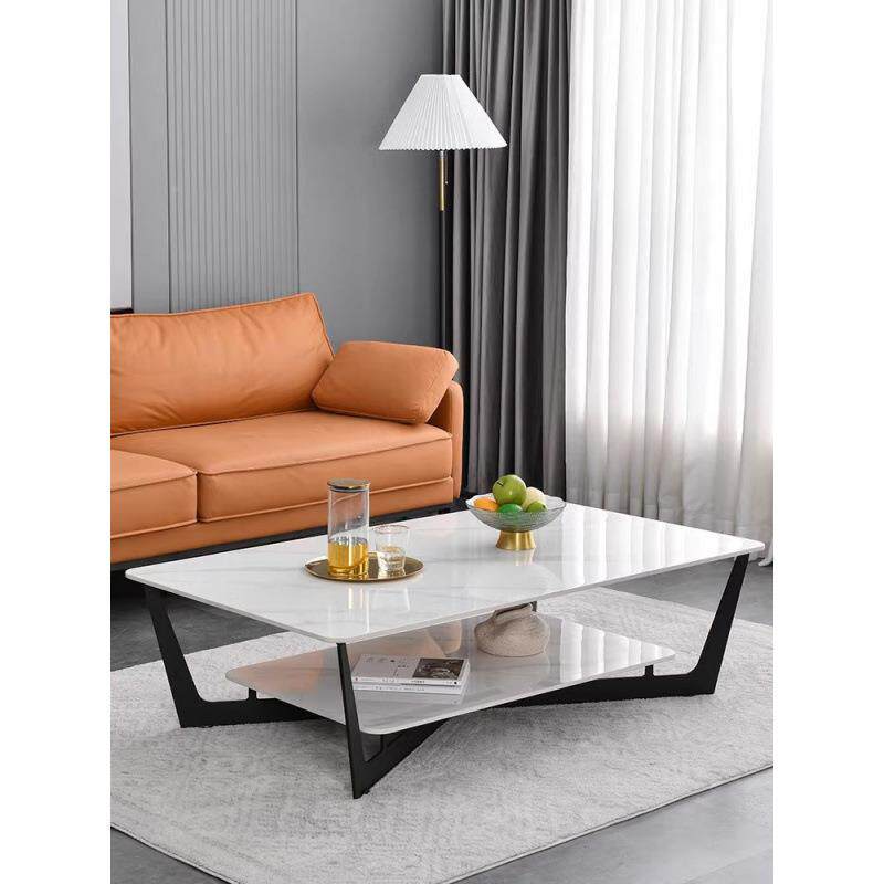 岩厅板茶几轻奢现代意极简客家用设计师发茶几式沙双RWL层长方形