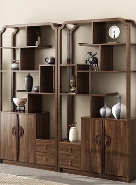 中式博古件架多宝家阁客厅摆书房茶室古董具实展示柜茶木柜VSQ置