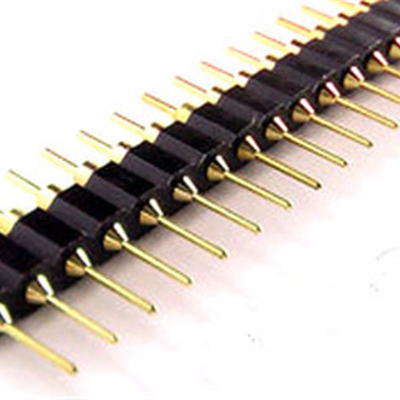 镀金双头圆排针 单排 双排 圆针 2.54mm间距 1*40P/2*40P