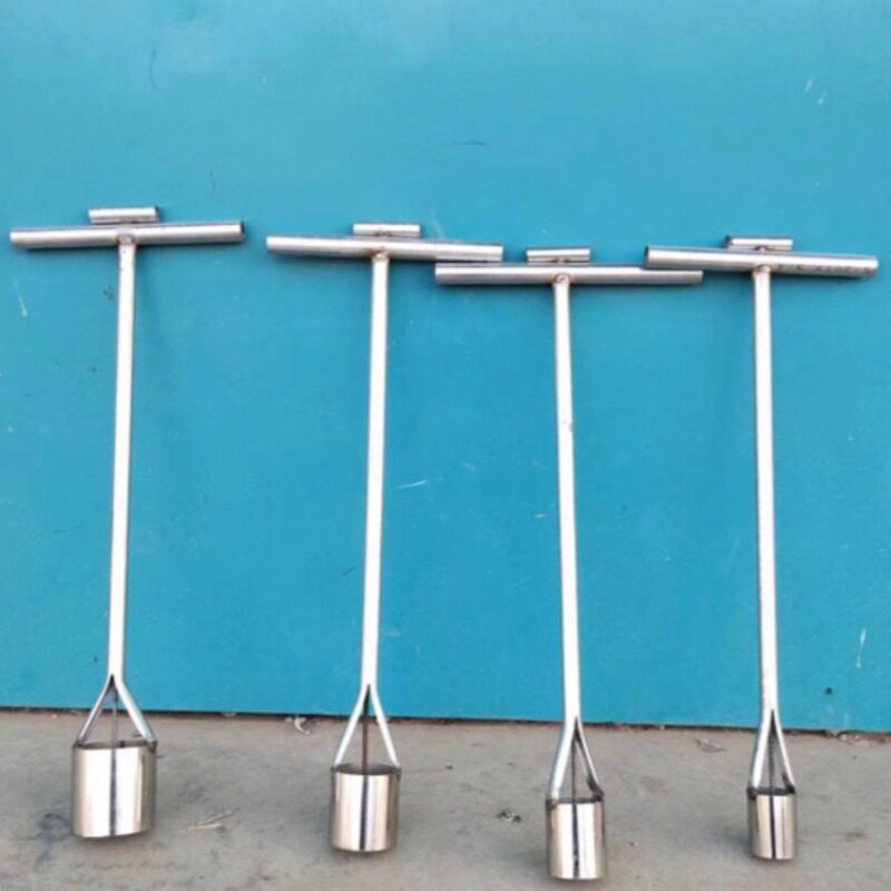 农用地膜钻孔器栽苗脱坑器5.6.8.9.10公分型号齐不锈钢栽苗