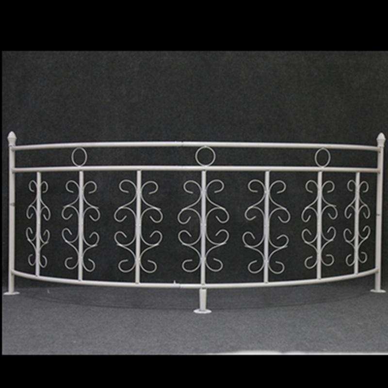 新款婚庆道具弧形铁艺栅栏交接区道具欧式婚礼舞台围栏拱形装饰