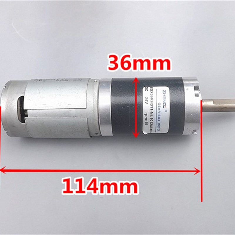 【正科】36mm金属行星减速电机 24V 大功率 迷你滚珠轴承减速马达