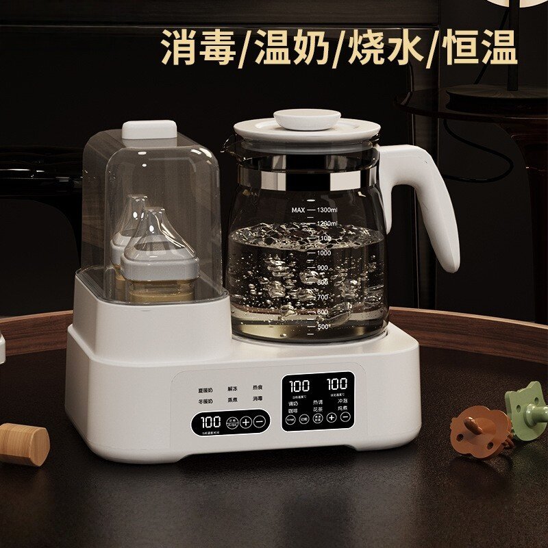 小白熊婴儿专用恒温热水壶消毒二合一多功能调奶器家用暖奶恒温壶
