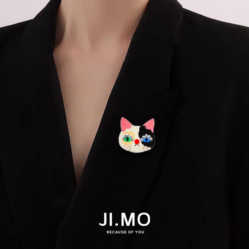 猫咪胸针可爱精致小众设计