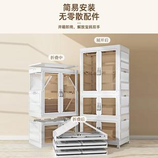 儿童简易折叠挂衣柜子卧室家用防尘柜加厚可移动大人柜隔断柜衣橱