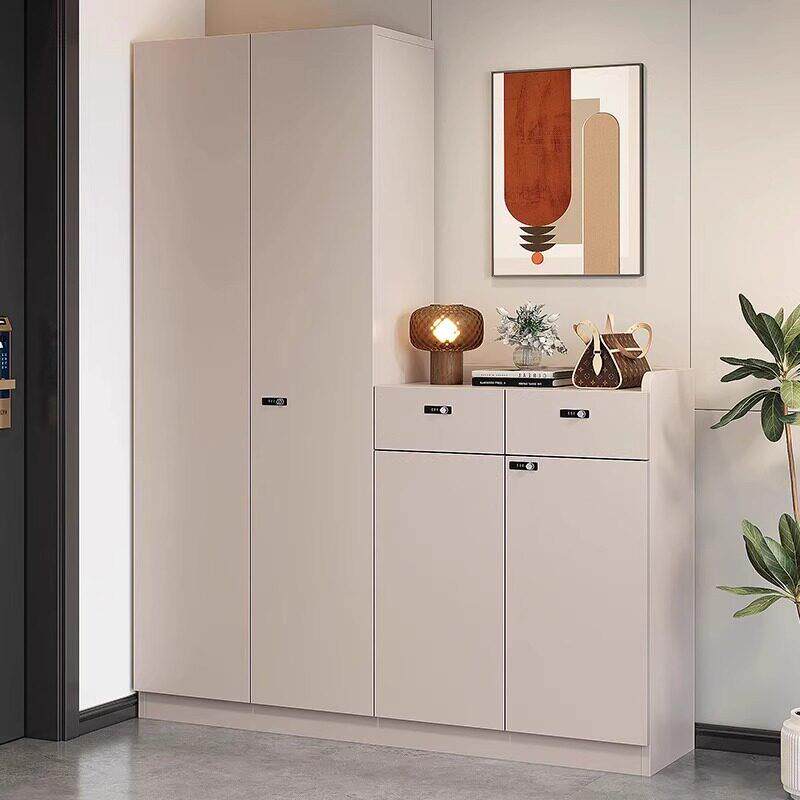 鞋柜带锁入户家用门口一体靠墙楼道电梯口走廊玄关多层收纳储物柜