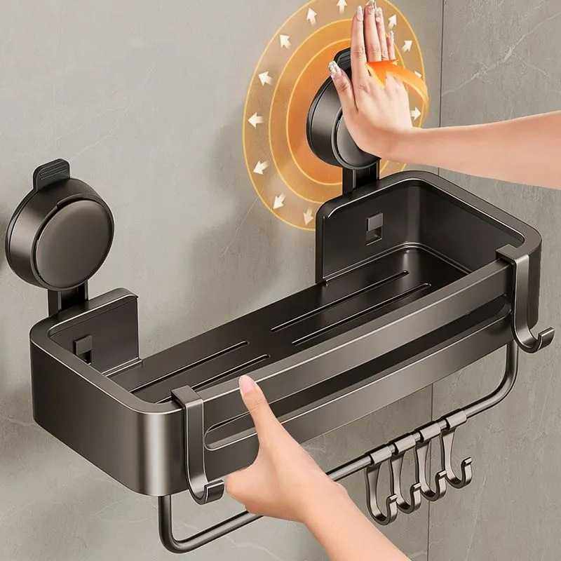 卫生间吸盘置物架浴室免打孔壁挂洗手台洗漱台厕所三角篮收纳架子,家庭/个人清洁工具,毛巾挂/毛巾架,淘宝优惠券,粉丝福利购,淘宝优惠卷