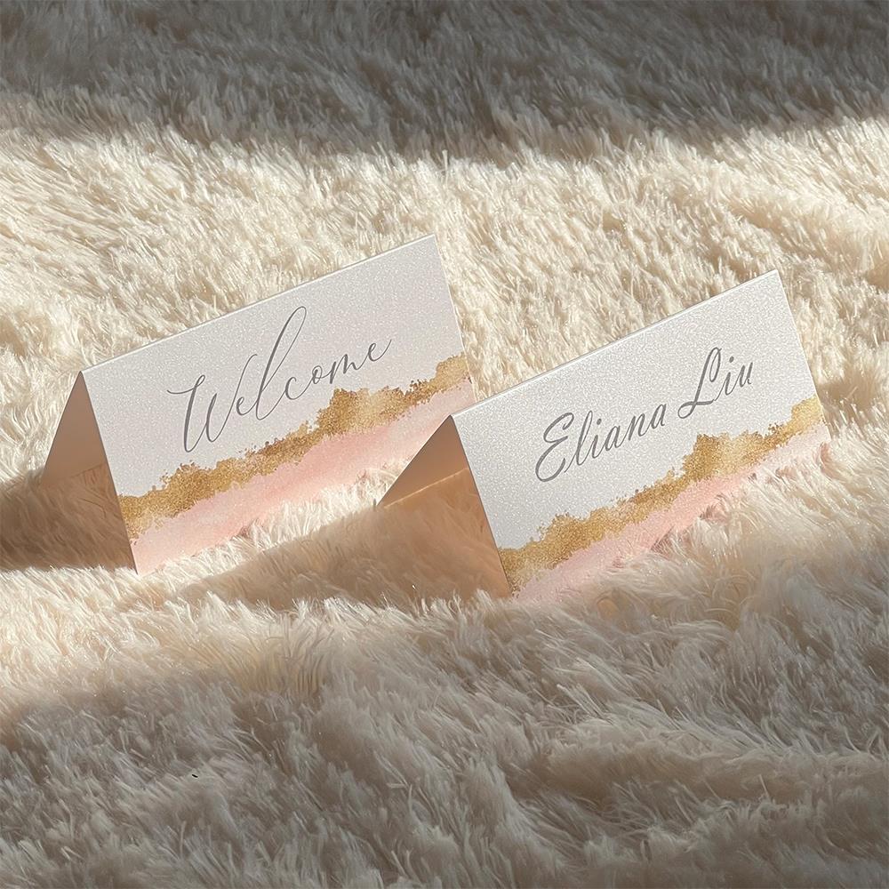 席位卡名卡可定制宾客姓名卡婚礼商务仪式细节觅糖missugar婚品店
