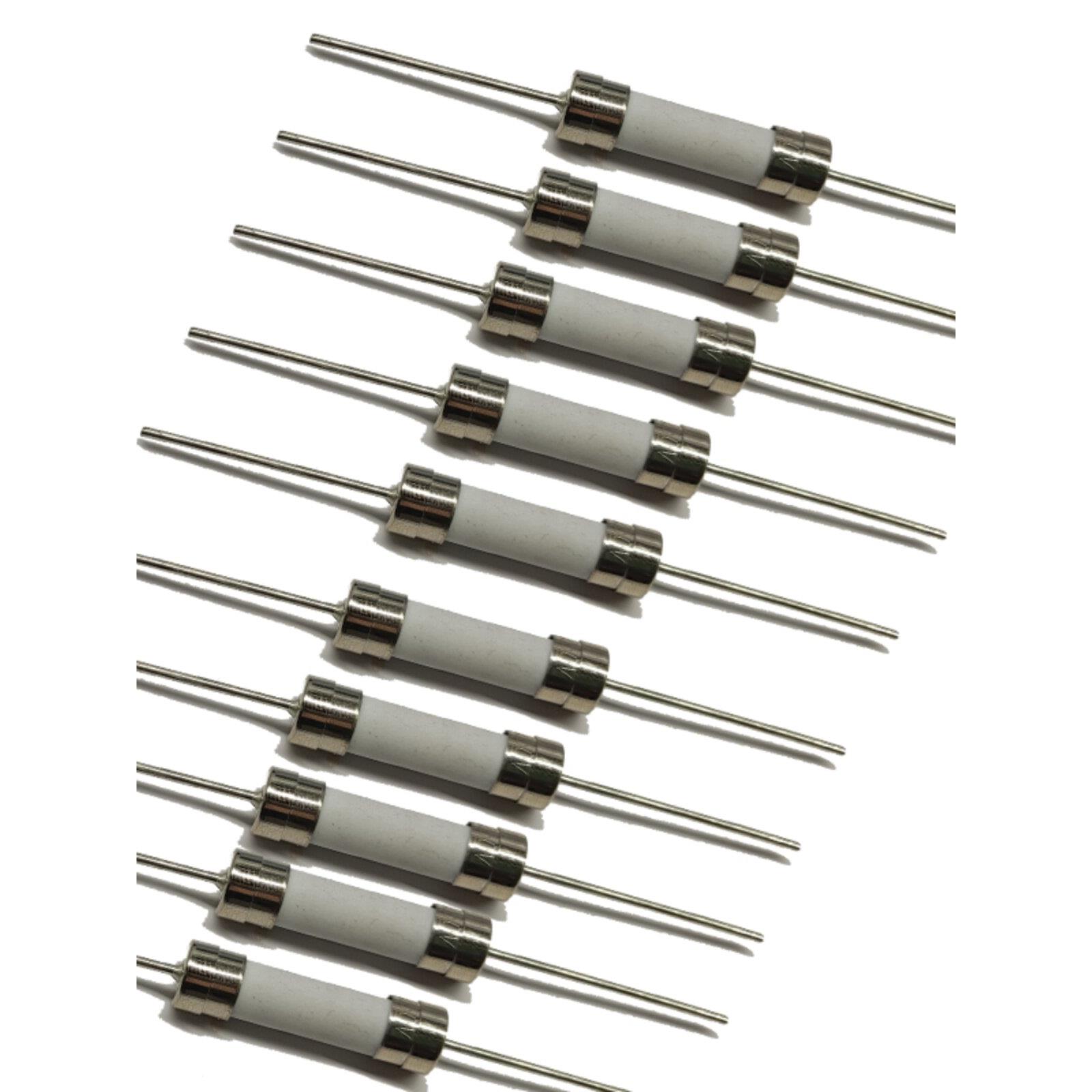 通用电磁炉配件陶瓷保险管250V 10A 16A 20A 带引线保险丝5*20m