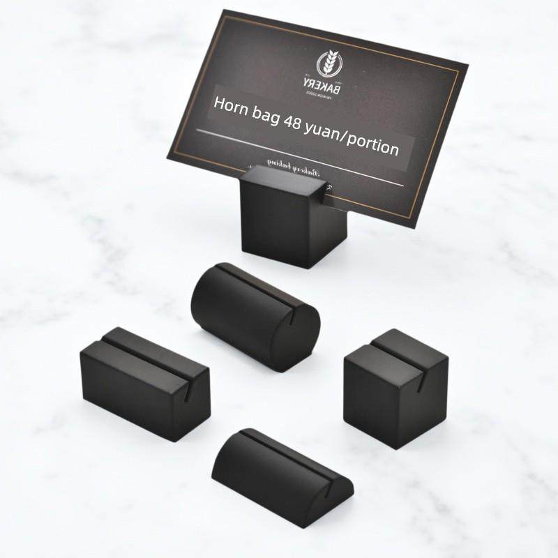 商用不锈钢价格菜品标签立牌餐牌夹菜名展示夹高档菜单展示架底座