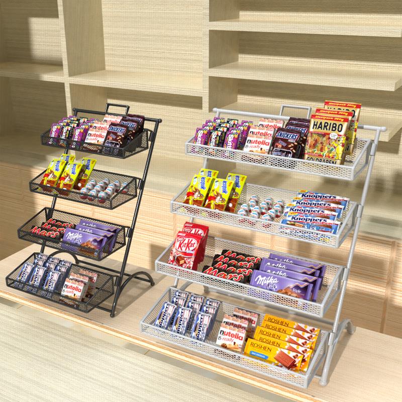 超市收银员桌面小货架便利店用品口香糖展示架酒吧小吃架香烟