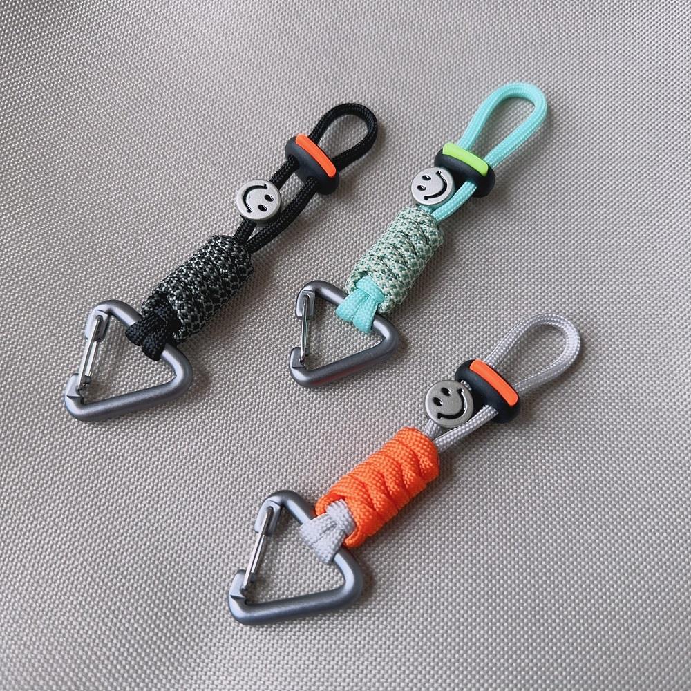伞绳编织撞色钥匙扣挂绳炼包包服饰挂件可爱挂饰汽车edc快挂尾绳