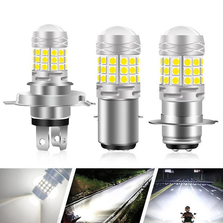 LED摩托车大灯单爪电动车200W高亮126灯聚光2016芯片12V-24V