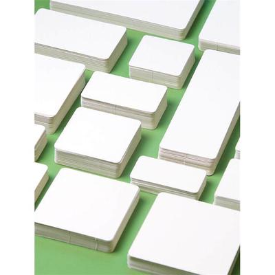 空白卡片硬纸diy 单词识字涂鸦画画留言贺卡手卡厚食品级定制卡片
