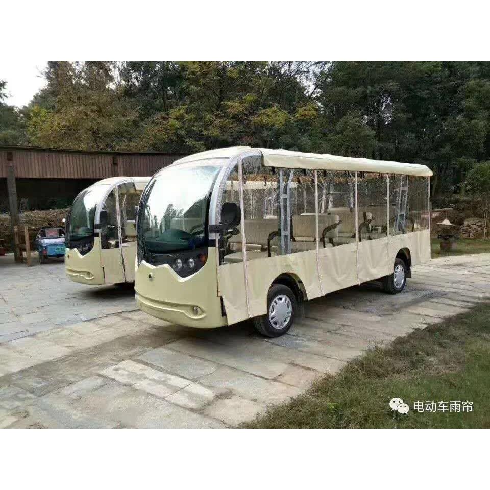 景区观光车高尔夫球车巡逻车看房老爷车防寒软封闭雨帘挡风帘雨罩