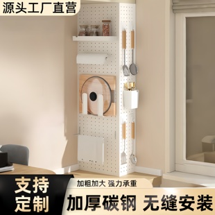 热水器遮挡罩定制厨房燃气表管道遮挡洞洞板装饰遮丑罩置物架神器