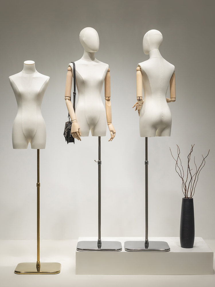 韩版锁骨小胸模特道具女假人台服装店橱窗女装半身模特人偶展示架
