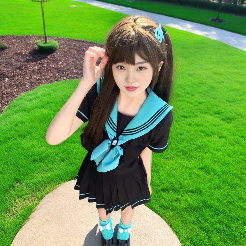 初音未来cos服原创jk制服校供套装中间日系学院基础款【青本绘】