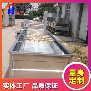 樱桃气泡清清果洗机设备全自动蔬气泡洗机 豆气泡清洗机XAH设 绿