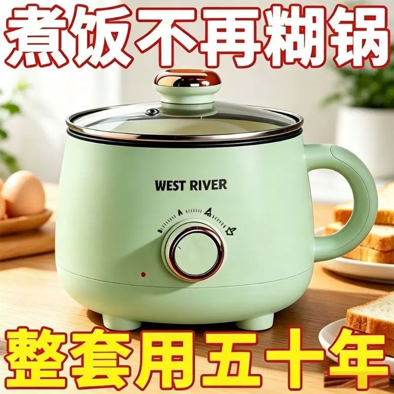 德国电煮锅家用学生宿舍锅多功能一体小型电锅煮饭炒菜锅电热火锅